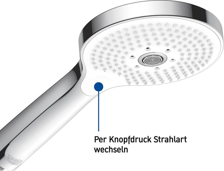 Produktbild Duravit 3 jet Click MinusFlow (3 Strahlarten, 9 l/min)