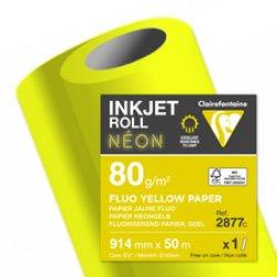 Actual product image Clairefontaine Inkjet plotter roll NEON, (W)914 mm x (L)50 m (80 g/m², 5000 cm, 91.40 cm)
