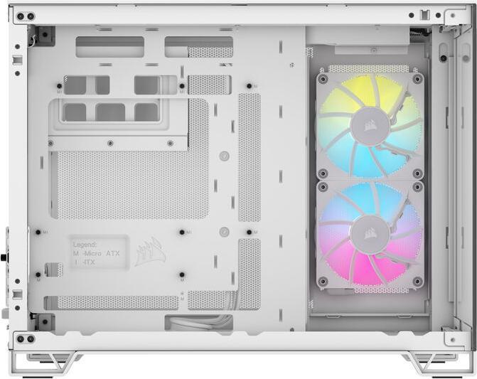 Actual product image Corsair Case iCUE 2500X RGB Midi TG white (mATX)