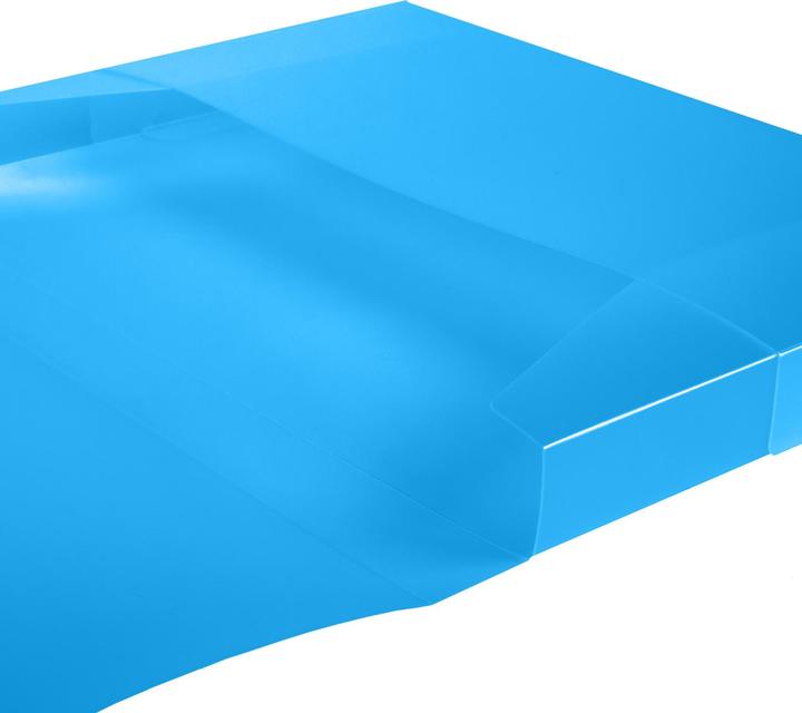 Immagine prodotto Idena Scatola per riviste A4 con elastico PP traslucido turchese (A4, 1 x)