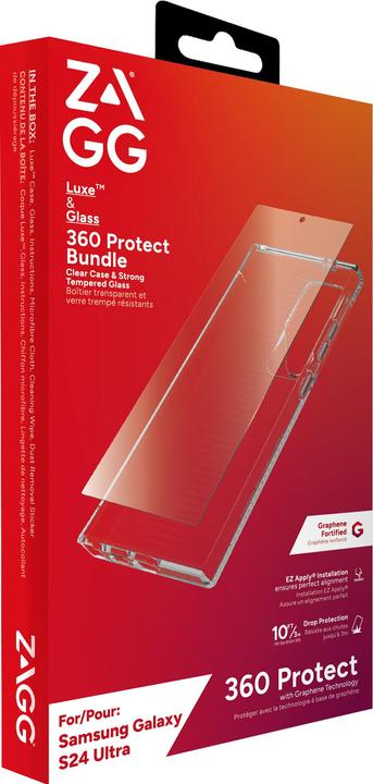 Produktbild Zagg 360ø Bundle Luxe Case & Invisibleshield Glass for Galaxy S24 Ultra transparent (Samsung Galaxy S24 Ultra)