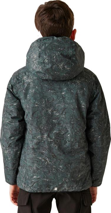 Actual product image Regatta Childrens/Kids Volcanics VIII Terrain Print Reflective Waterproof Jacket (140)