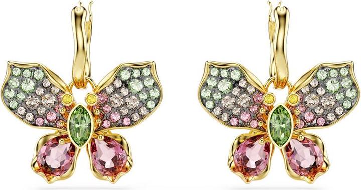 Produktbild Swarovski Idyllia Drop Ohrhänger Verschiedene Schliffe Pavé Schmetterling Mehrfarbig (Swarovski Metall)