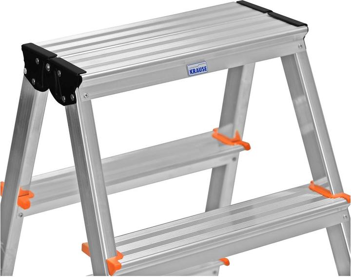 Produktbild Krause 120410 Leiter Klappleiter Aluminium (Gerüst, 115 cm)