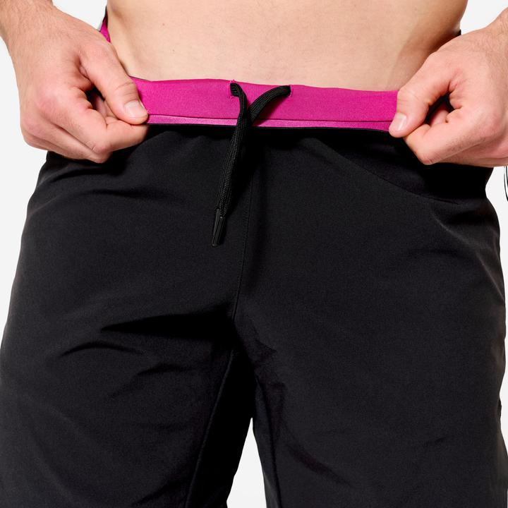 Actual product image Domyos Shorts Herren Performance atmungsaktiv leicht Celliant - schwarz/violett (XXL)
