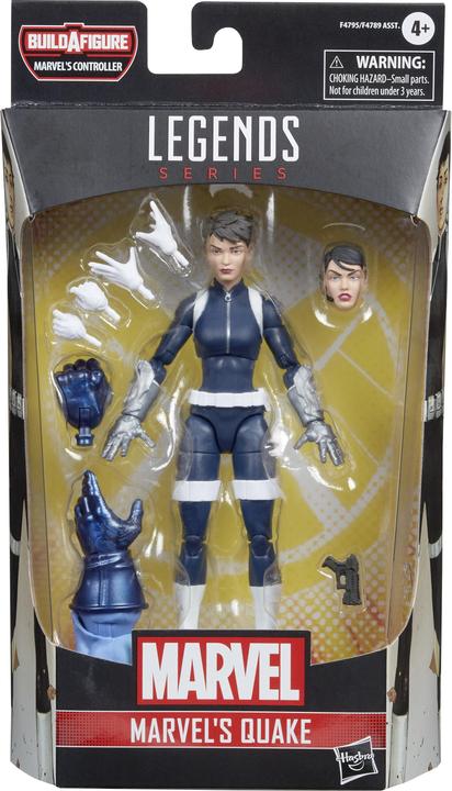 Image du produit Hasbro Legends Series Marvel's Quake, figurine de 15 cm à collectionner, 5 accessoires