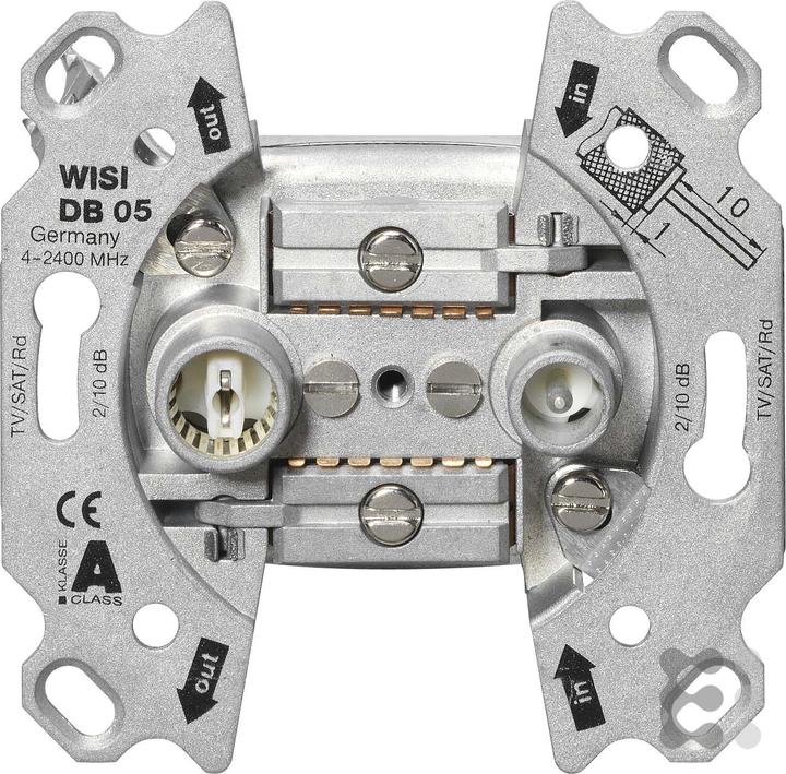 Produktbild WISI DB 05 Silber Steckdose (14 dB, Antennendose)