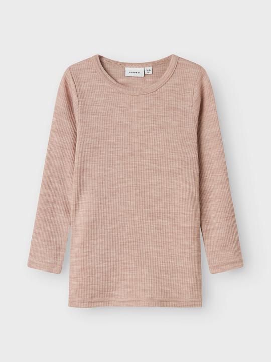Actual product image Name it Nmnwax Wool Rib Ls Top Noos (122)