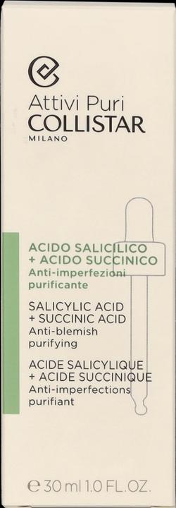 Actual product image Collistar Attivi Puri Salicylic Acid + Succinic (30 ml)