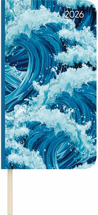 Produktbild Alpha Edition Lady Journal Slim Waves 2026 - Taschen-Kalender 9x15,6 cm - Weekly - 128 Seiten - Notiz-Buch - mit (9 x 16 cm, Deutsch)
