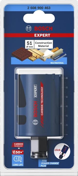 Produktbild Bosch Professional Zubehör EXPERT Construction Material Lochsäge, 51 x 60 mm (51 mm)