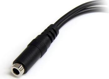 Actual product image StarTech 3,5mm Audio Jack Y Cable - Headset Splitter - 1 x 3,5mm (female) 2 x 3,5mm (male) (Splinters)