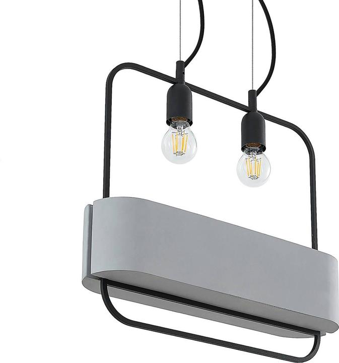 Produktbild Lucande Teona Pendelleuchte Black/Grey (E27)