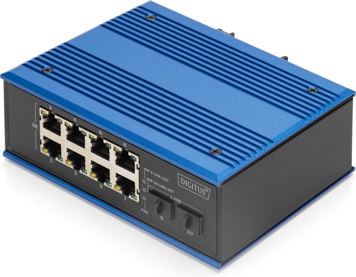Produktbild Digitus Industrial 8 + 2 -Port Gigabit Ethernet PoE Switch (10 Ports)