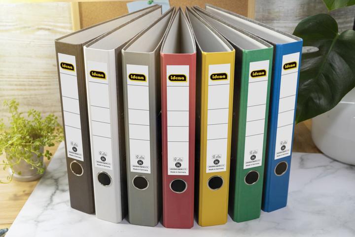 Actual product image Idena Folder A4 green 5cm cloud marble FSC mix (A4, 50 mm, 1 Piece)