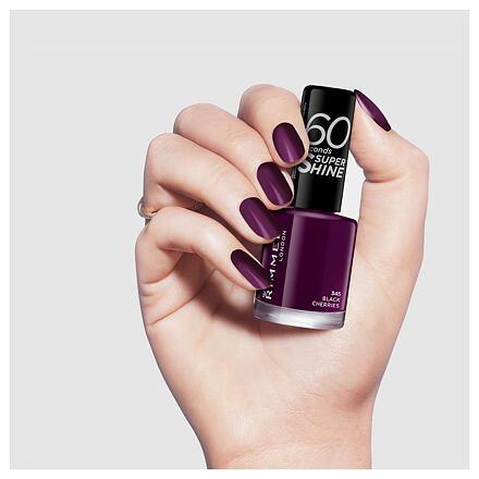 Actual product image Rimmel London 60 Seconds Super Shine (345 Black Cherries, Colour paint)
