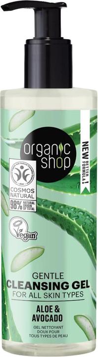 Organic Shop Sanftes Reinigungsgel für alle Hauttypen Avocado und Aloe 200ml (Gel, 200 ml)