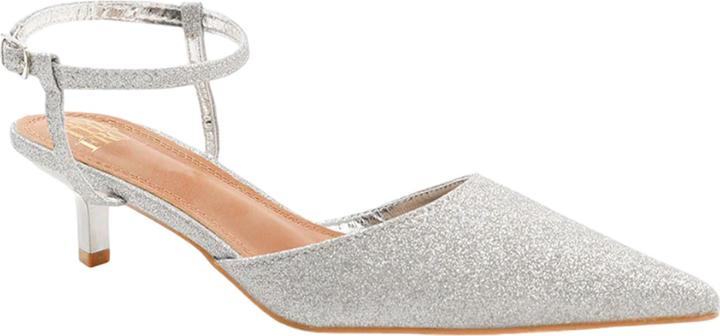 Actual product image Where's That From Womens/Ladies Malta Faux Leather Adjustable Strap Wide Kitten Heel Sandals (38)