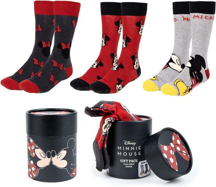 Minnie Mouse Socken 3 Paar (36-43) (3er Pack, 36 - 43)