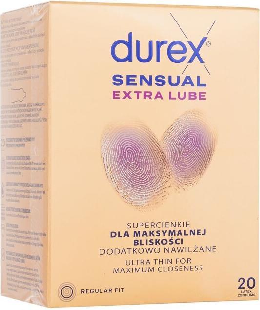 Image du produit Durex Préservatifs sensuels extra lubrifiés - 20 pièces (20 pcs)