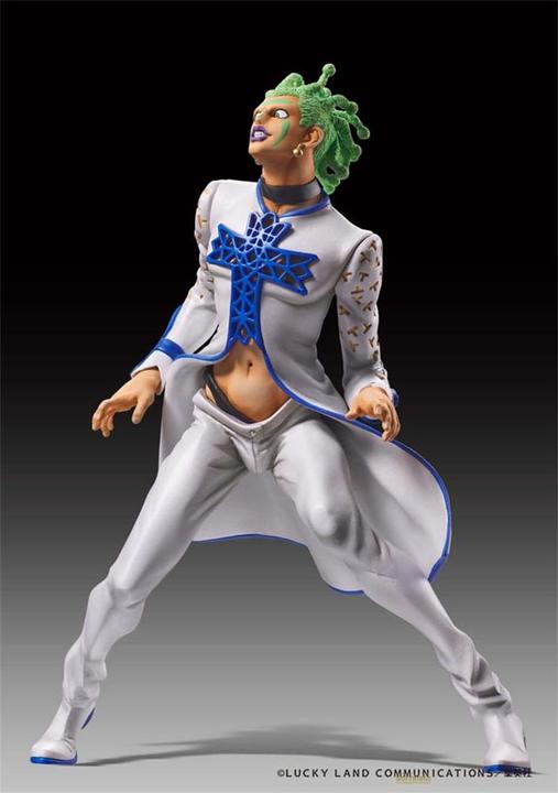 Actual product image Medicos Entertainment JoJo's Bizarre Adventure Part 5 Golden Wind Statue Legend PVC Statue Cioccolata 17 cm