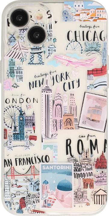 Actual product image PhoneLook Cover silicone rubber cities of the world (Apple iPhone 15)