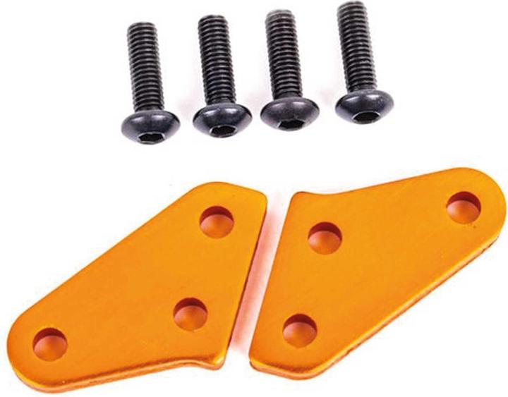 Traxxas stuurhendelarm aluminium oranje geanodiseerd (2) voor 9537 & 9637