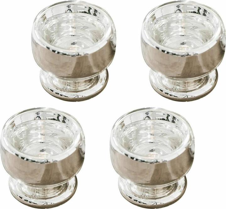 Produktbild Loberon Eierbecher 4er Set Lilligret silber (4 x)