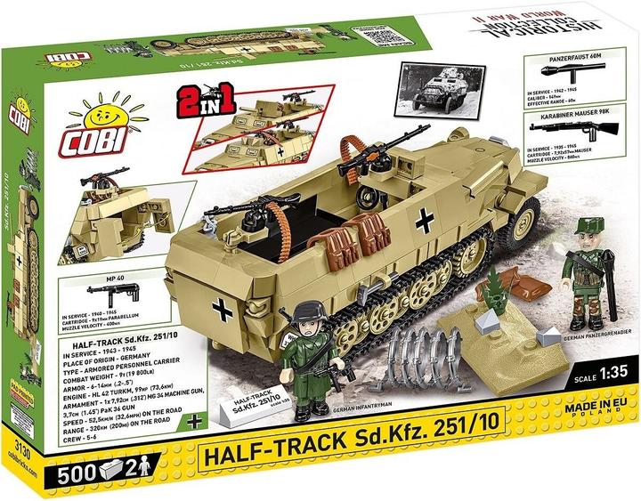 Actual product image Cobi H.C. WWII Half Track SD. KFZ 500T