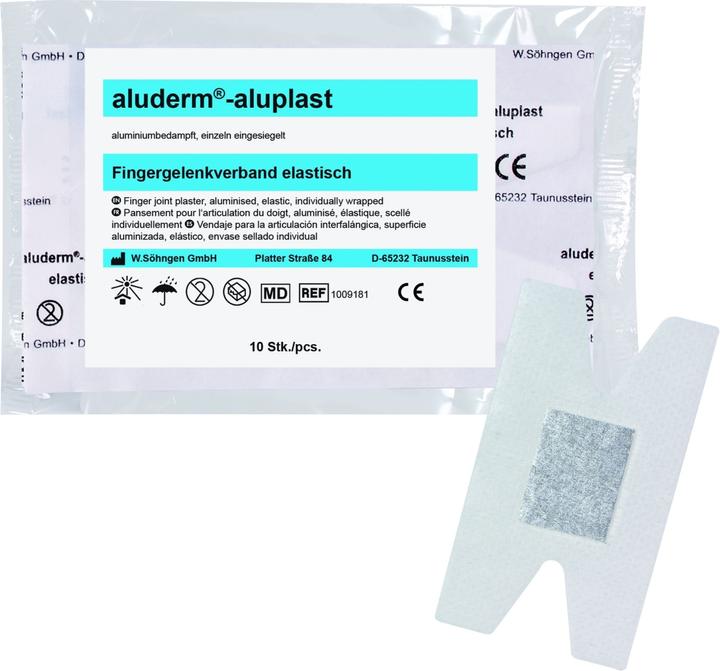 Actual product image Söhngen aluderm aluplast finger joint plaster elastic 4x7.2cm, single, 10 pcs. (10 x)