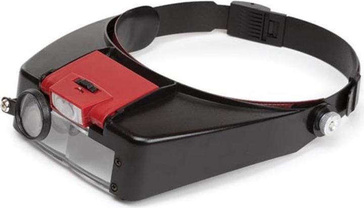 Produktbild Velleman KOPFLUPE MIT LED-BELEUCHTUNG 1.8x - 2.3x - 3.3x
