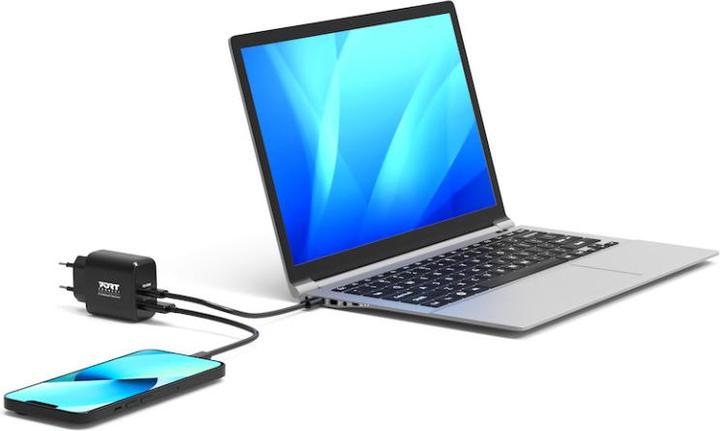 Produktbild Port Designs Alim USB 65W Techno GaN USB A + USB C sans câbles (65 W)