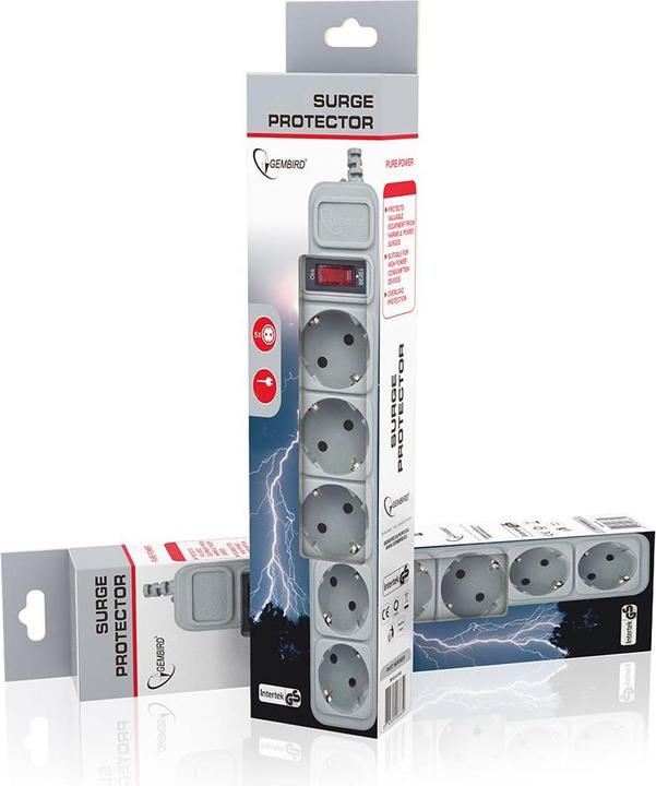 Produktbild Gembird SPG3-B-15C power extension 5 AC outlet(s) (5 x, 4.50 m)