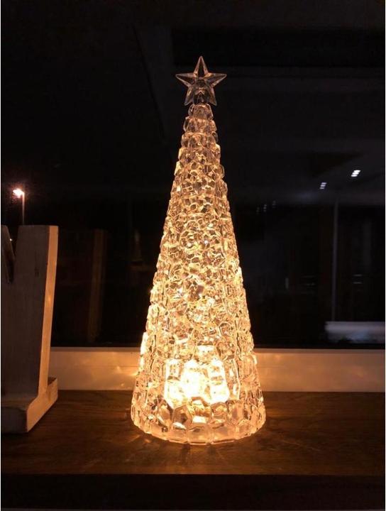 Produktbild Sompex GLAMOR T WEIHN.BAUM ACRYL 44CM LED 0,384W GLITTER F.BATT.3xAA