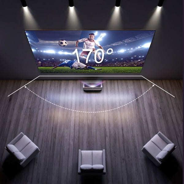 Produktbild AWOL Vision Cinematic ALR Beamer Leinwand, 120" 267,6 x 151,4 x 2,5 cm (120", 16:9)