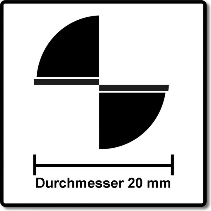 Actual product image Bosch Professional Zubehör Groove cutter 8 mm, D1 20 mm, L 25