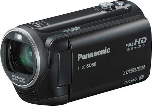 Produktbild Panasonic HDC-SD80, FullHD, Flash, 34x Zoom, Schwarz (34 x)