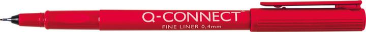 Actual product image Q-Connect Fineliner (Red, 10 x)