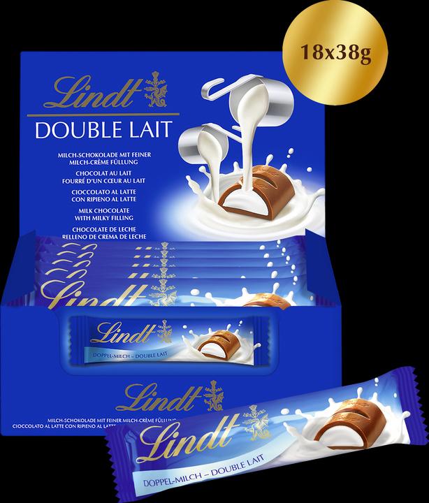 Image du produit Lindt Barre chocolatée double lait (684 g)