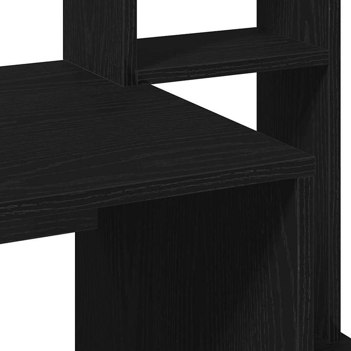 Produktbild VidaXL Schreibtisch mit Regal Schwarz 100x45x140 cm Holzwerkstoff Bürotisch (100 x 45 x 140 cm)
