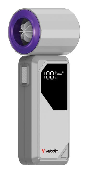 Actual product image Verbatim Handventilator Cool'n'Go AirJet grau/lila