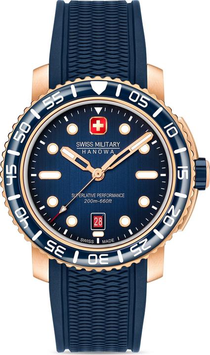 Swiss Military Hanowa Herrenuhr (Taucheruhr, 44 mm)