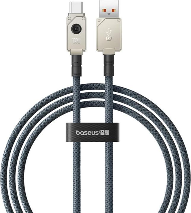 Immagine prodotto Baseus Cavo dati a ricarica rapida da USB a USB-C, 100W, 1m - Bianco (1 m, USB 2.0, 20 W)