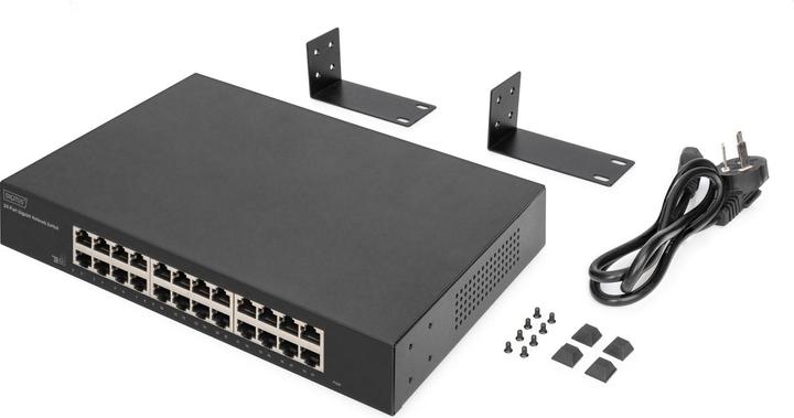 Immagine prodotto Digitus Switch Gigabit a 24 porte, 19 pollici, non gestito (24 Porti)