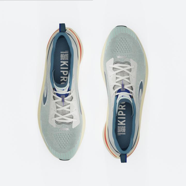 Actual product image Kiprun Laufschuhe Herren - Cushion 500 weiss/beige (43)
