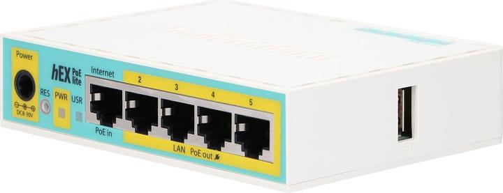 Produktbild MikroTik VPN-Router hEX PoE lite RB750UPR2