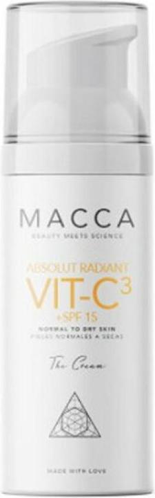 Produktbild Macca Cosmetics ABSOLUT RADIANT VIT-C3 cream SPF15 normal to dry skin 50 ml (Sonnencreme Gesicht, SPF 15, 50 ml)