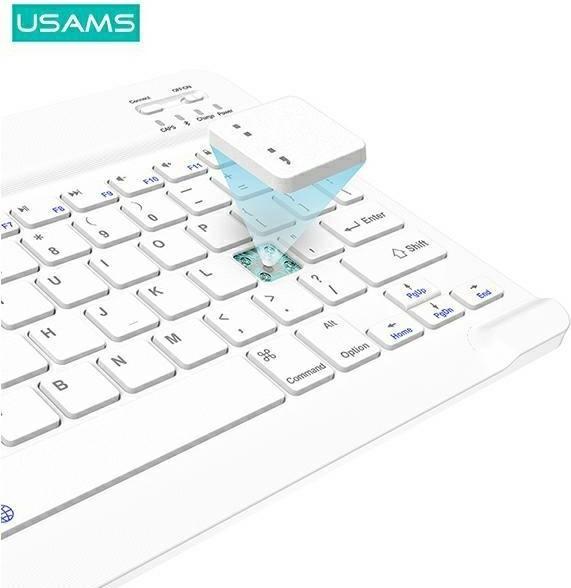 Actual product image Usams Etui Winro z klawiaturą iPad Pro 11" zielone etui-biała klawiatura/green cover-white keyboard