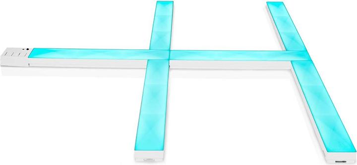 Actual product image Nedis SmartLife Decorative LED | Wall bar | Wi-Fi | RGBIC / Warm white | Android™ / IOS (Warm white, 14.40 cm, Indoor)