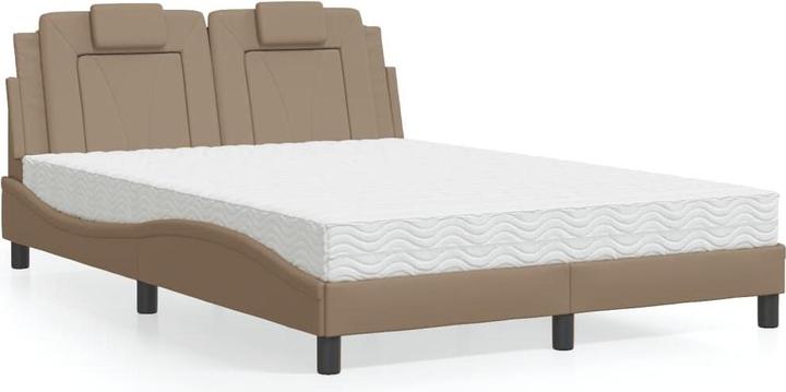 Image du produit VidaXL Lit avec matelas 120 x 200 cm similicuir (120 x 200 cm)
